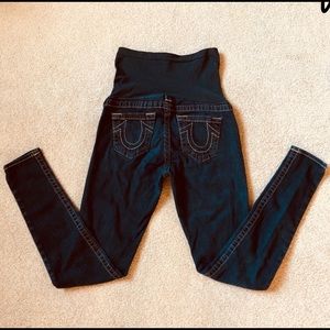 True Religion maternity skinny jeggings